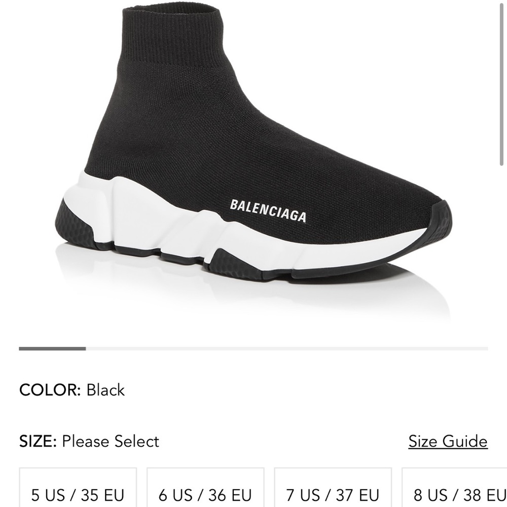 Balenciaga speed sock sneakers. Size 37 women's